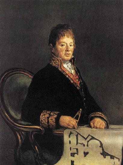 Francisco de goya y Lucientes Portrait of Juan Antonio Cuervo Norge oil painting art